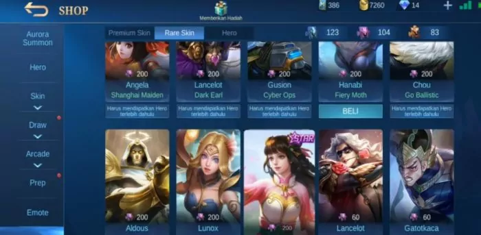 fragment shop mlbb januari 2021