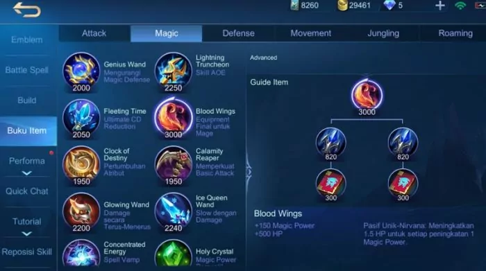Blood wings mobile legends