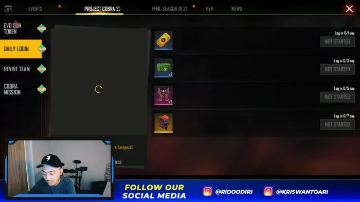 Daftar Event Project Cobra FF