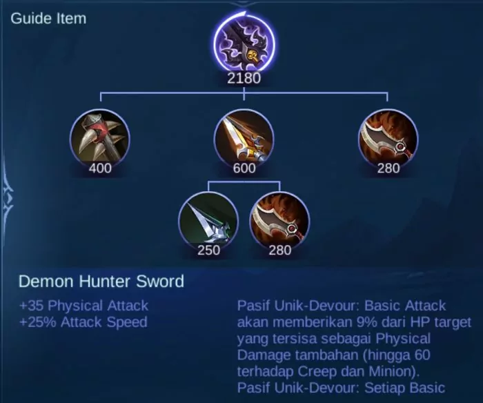 Item Physical Attack Mobile Legends DHS