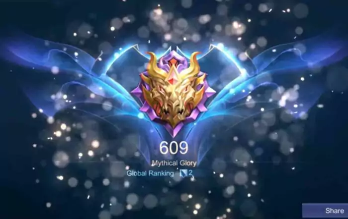 Rank glory mobile legends
