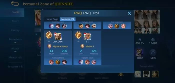 Member RRQ Ladies