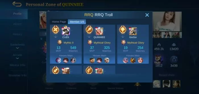Member RRQ Ladies