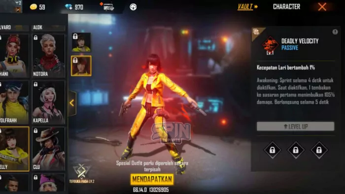 Kelly Hayato Awakening Nerf Advance Server FF