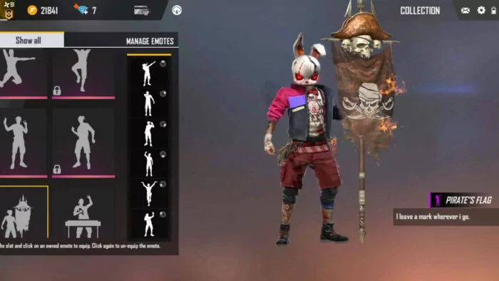 Emote paling langka free fire ff