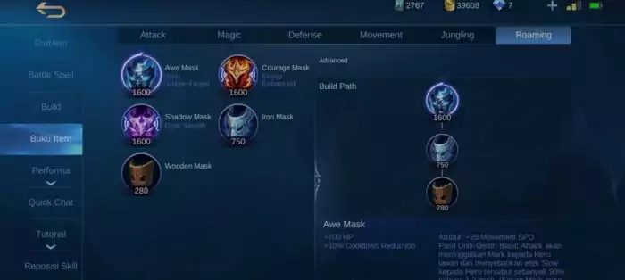 item mobile legends