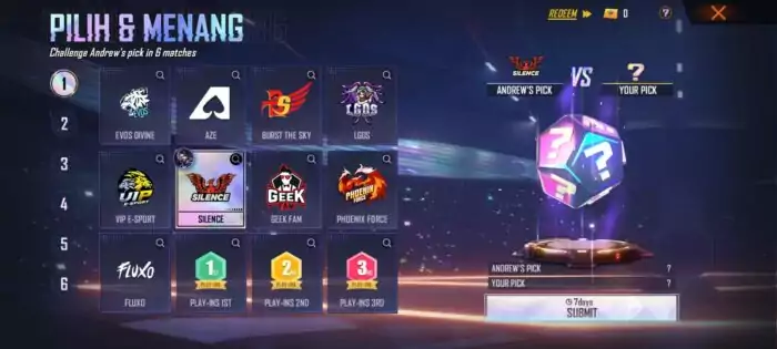 Diamond Royale Gratis event FFWS