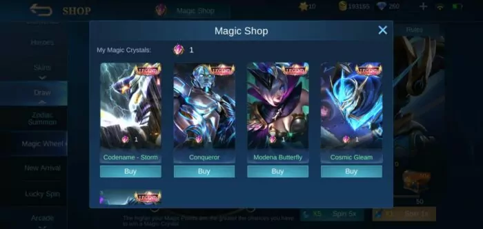 Magic Wheel Mobile Legends