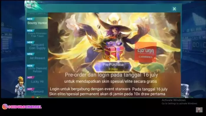 Pre-Order MLBB