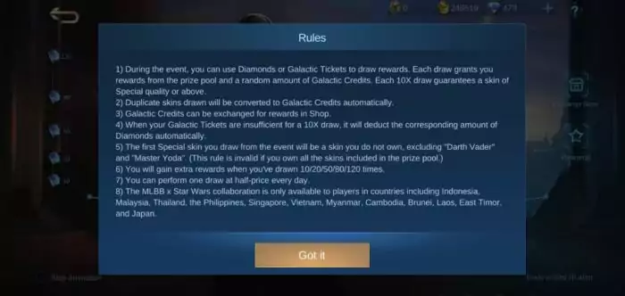 Harga Star Wars Skin