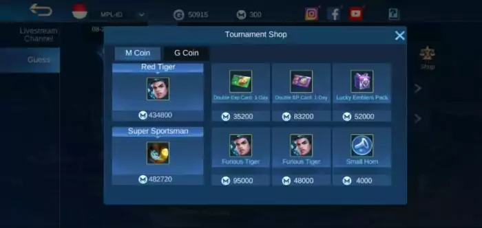 Skin Special Gratis Mobile Legends