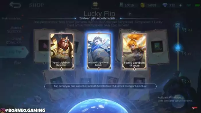 Skin Epic Mobile Legends