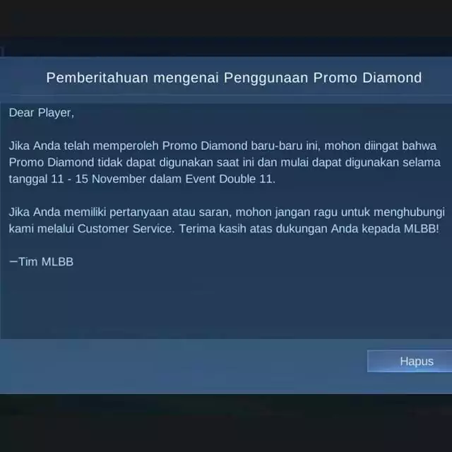 Promo Diamond Kapan