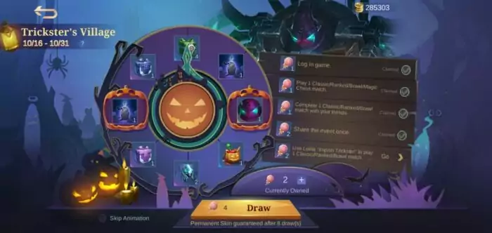 Skin Special Gratis MLBB
