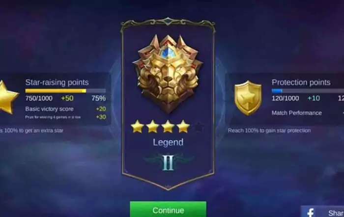 Rank legend mobile legends