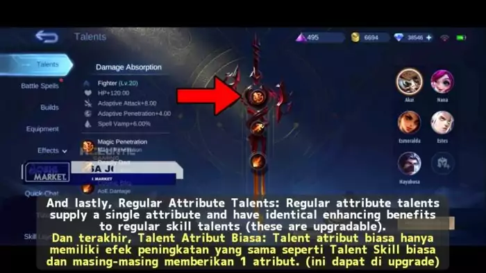 Talent Atribut Biasa