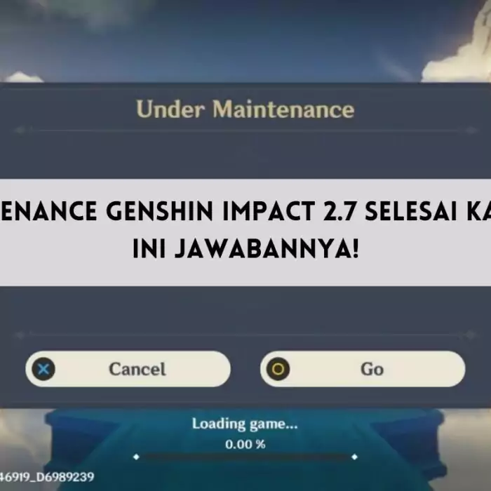 Genshin Impact Maintenance 2.7