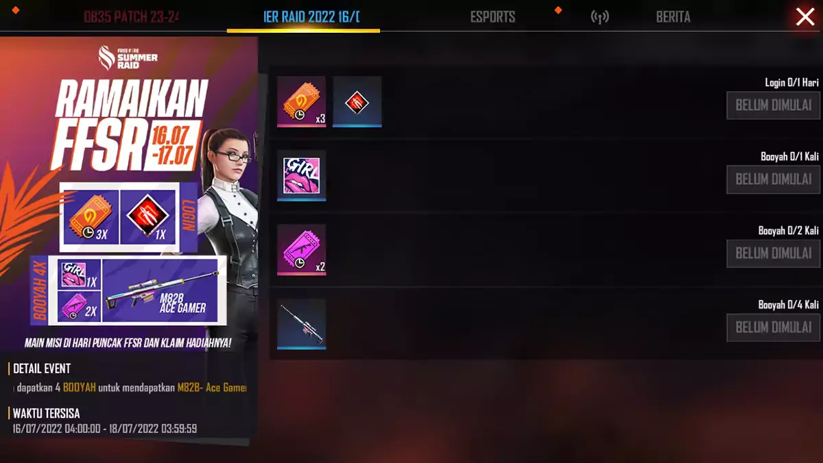 Gun Skin M82B Ace Gamer FF