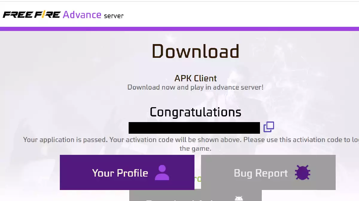 Daftar FF Advance Server September 2022