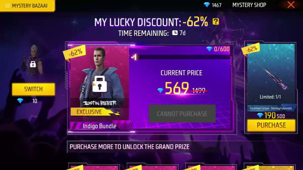 Berapa Diskon Minimal Mystery Shop FF
