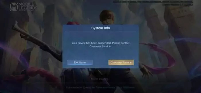 Banned Akun ML
