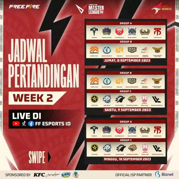 Jadwal FFML Season 8