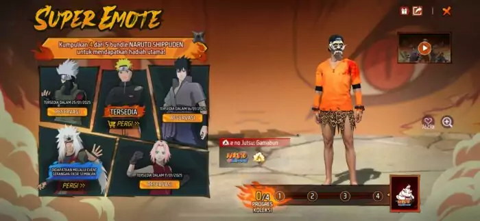 bundle Sasuke Kakashi Free Fire