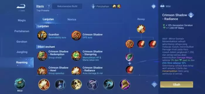 Item Build Mozi