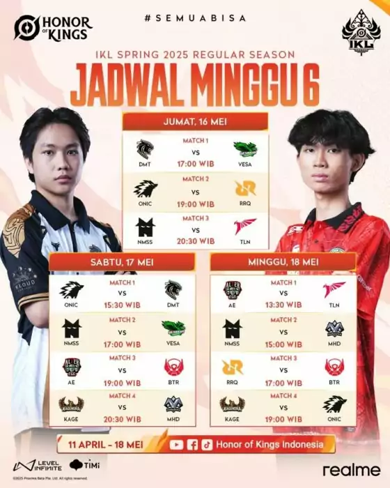 jadwal week 6 IKL Spring 2025
