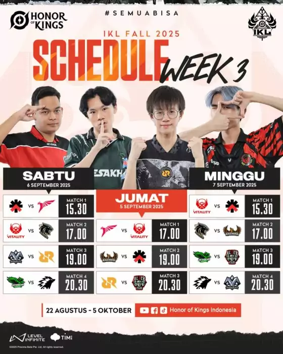 Jadwal IKL Fall 2025 Week 3