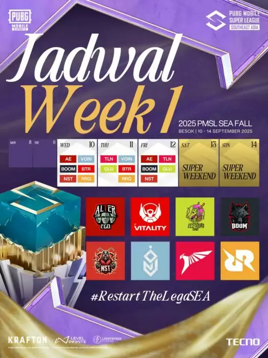 Jadwal PMSL SEA Fall