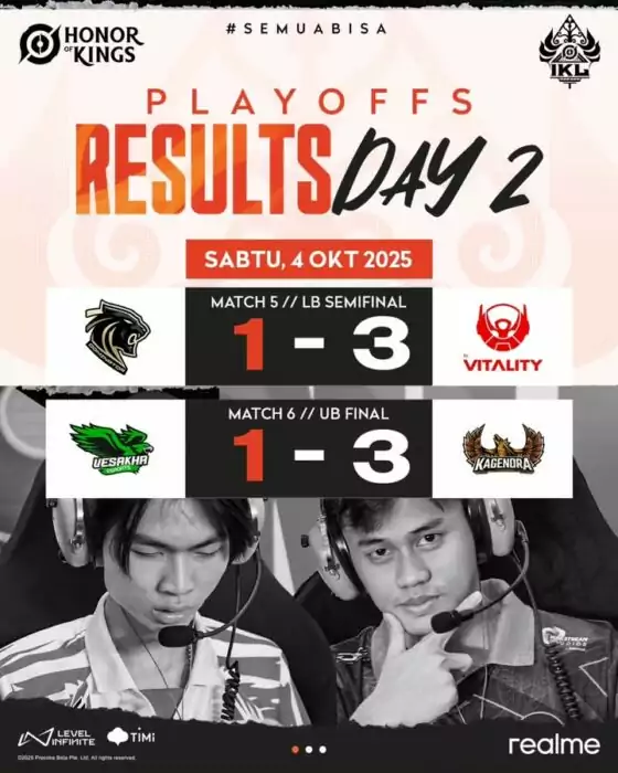Hasil Playoffs IKL Fall 2025