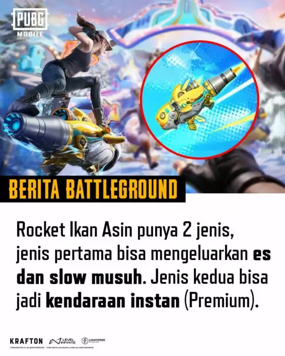 Rocket Ikan Asin PUBG Mobile